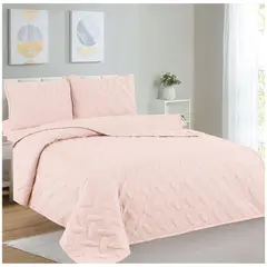 CASATEX - CUBRECAMA COLOR ENTERO 100% ALGODÓN EN 3 PLZ