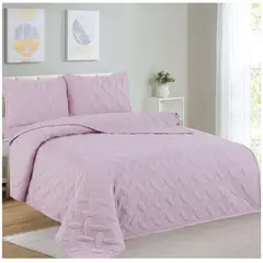 CASATEX - CUBRECAMA COLOR ENTERO 100% ALGODÓN EN 3 PLZ