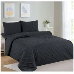 CASATEX - CUBRECAMA COLOR ENTERO 100% ALGODÓN EN QUEEN SIZE