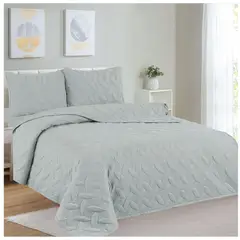 CASATEX - CUBRECAMA COLOR ENTERO 100% ALGODÓN EN QUEEN SIZE