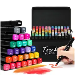 TOUCH - Plumones profesionales doble punta dibujo artístico 60 und
