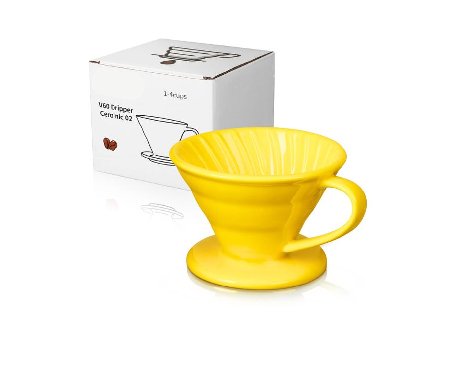 Dripper V60 Cerámico 2 -4 Tazas AMARILLO