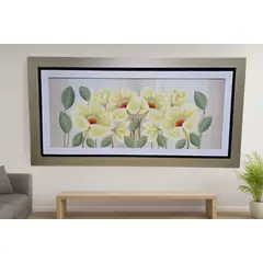 GENERICO - Cuadro Decorativo Trilogía Floral 64x137 mt