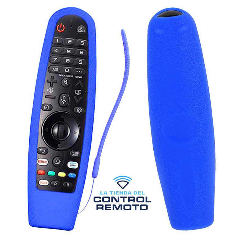 Funda Protector de Silicona Para Control LG MAGIC Mr20 - Azul