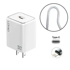 LDNIO - CARGADOR DE 30W PARA IPHONE 11 11 PRO MAX + CABLE DE 1MT