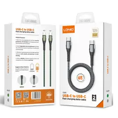 LDNIO - Cable USB-C a USB-C Carga Super Rápida De 2 Metros