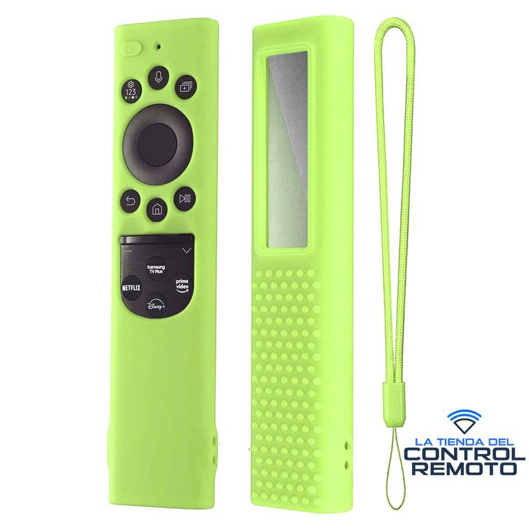Fundas Protector Para Control Samsung Solar 2022 Verde Fosforescente