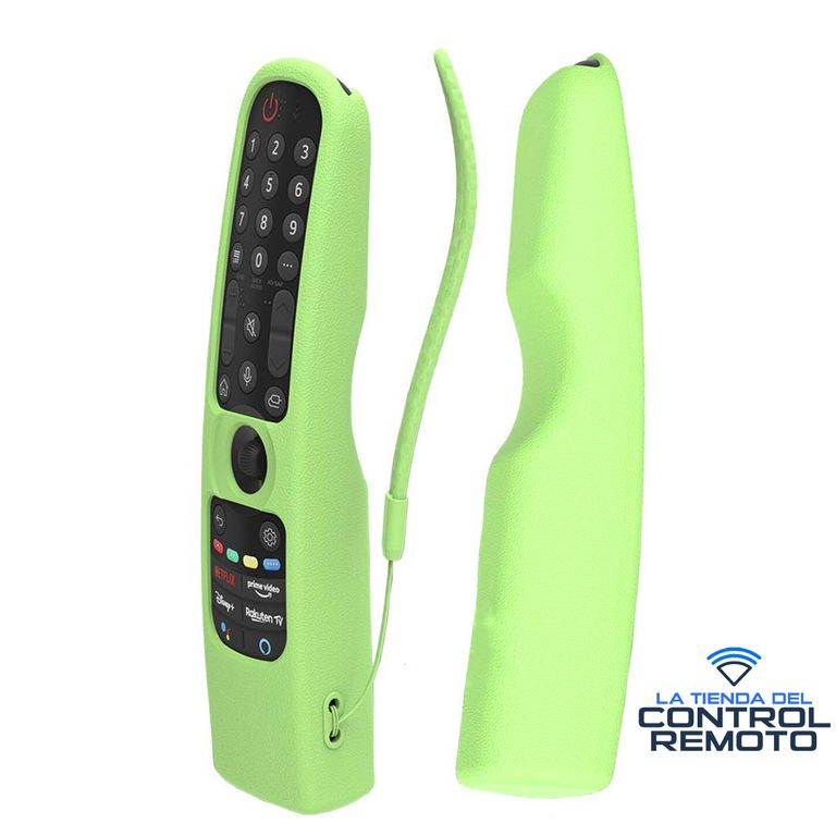 Funda Anti Golpe Para Control LG Magic Mr23 Mr22 - Verde Fosforescente