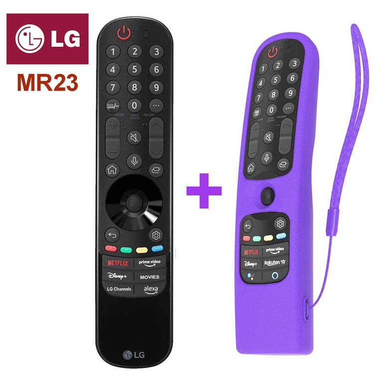 Control Magic Remote MR23 Modelo 2023 + Funda Lila