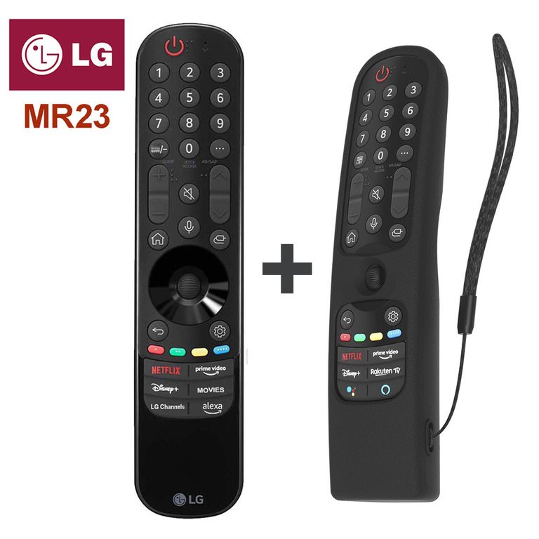 Control Magic Remote MR23 Modelo 2023 + Funda Negro