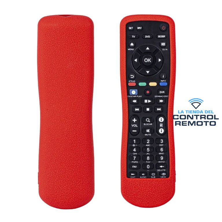 Funda Protector para Control Remoto Movistar - Rojo
