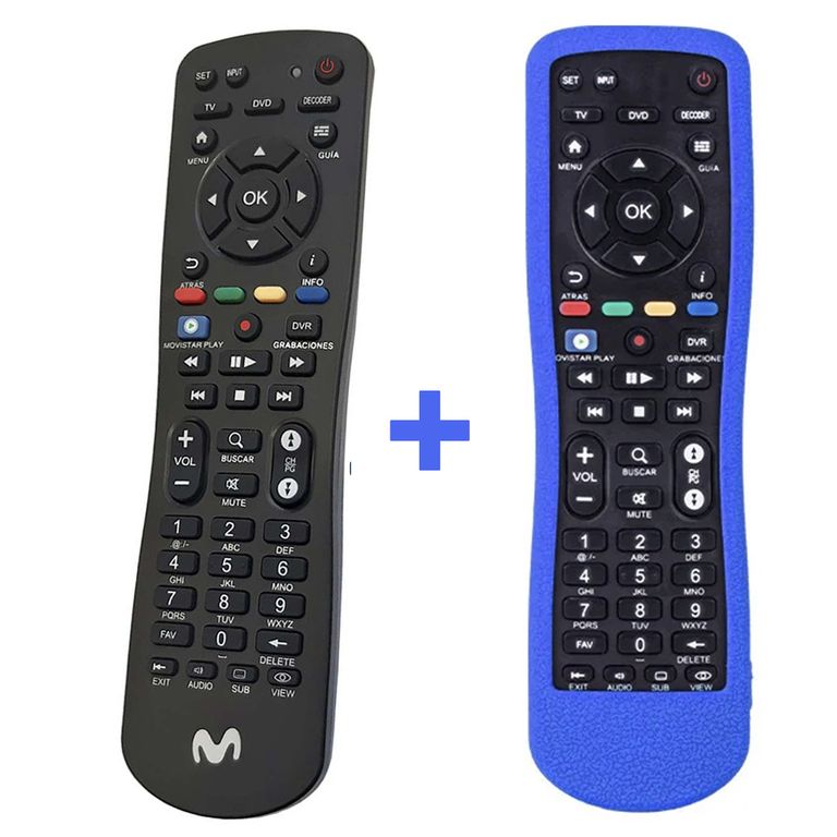 Control Remoto para Deco Movistar + Funda Protector Azul