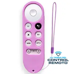 GENERICO - Funda Protector para Control Google Chromecast 4 - Rosado