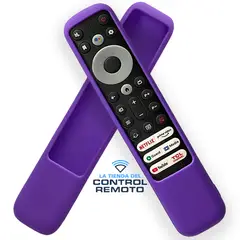 GENERICO - Funda Protector para Control Remoto TCL RC902V - Morado
