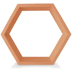 NACIONAL - Repisa Hexagonal Flotante Pack x 3UND Iguales - FAMUZE