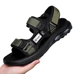 TIOZONEY - Sandalias abiertas para hombre-Verde