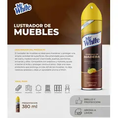 WHITE - Limpiador de Madera Pack x 3Un. Mr Spray Espuma 380ml