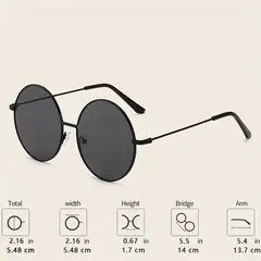 GENERICO - LENTES MONTURA REDONDOS GAFAS DE SOL UNISEX ANIME COSPLAY VINTAGE