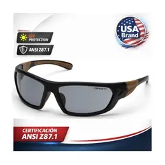 GENERICO - Lentes de seguridad Carhartt SMOOKE original ANSI Z87 Proteccion UV USA BRAND