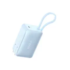 VERYSUN - Mini Powerbank 3 en 1 para viajes 5000mah con enchufe plegable