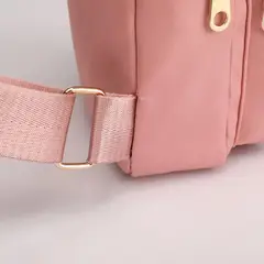 GENERICO - Morral cruzado riñonera para mujer con 3 cierres y 1 interior