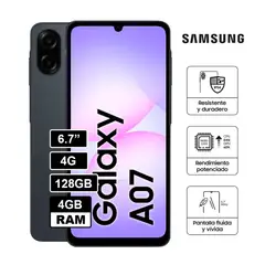 SAMSUNG - GALAXY A07 4GB RAM 128GB NEGRO
