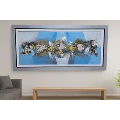 GENERICO - Cuadro Decorativo Espejismo Azul 64x137 mt