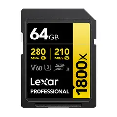 SANDISK - Memoria SD Lexar Professional 64GB - R280mb - W210mb - 1800x
