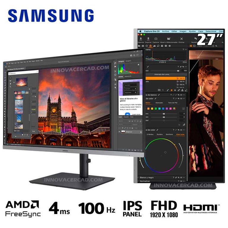 Monitor 27” Essential S4 IPS FHD 100Hz 4ms Pivote