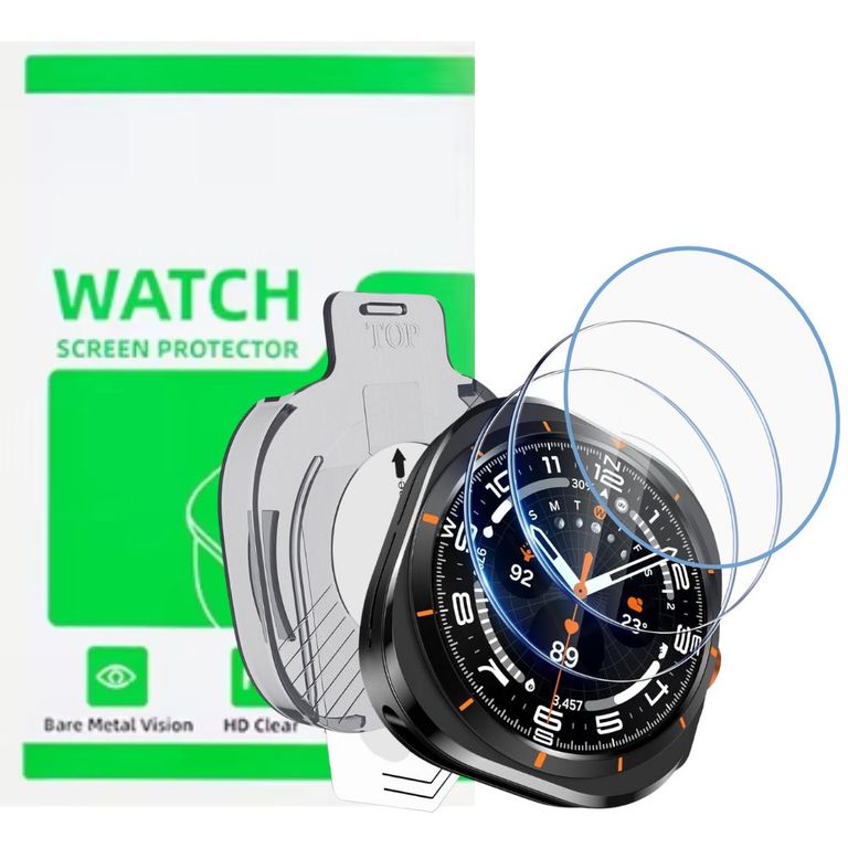 Mica de Vidrio Templado para Samsung Galaxy Watch Ultra 47mm Pack 3