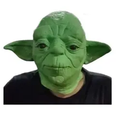 GENERICO - Máscara de Látex Alien color Verde con Accesorio