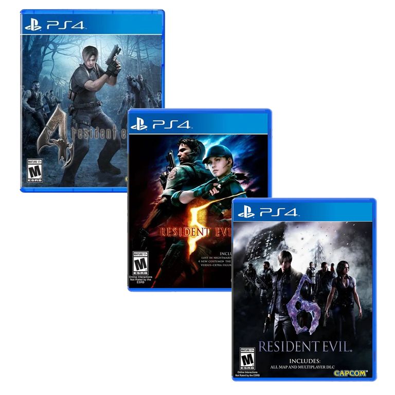 Triple pack Resident Evil 4 - 5 - 6 Playstation 4