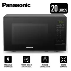 PANASONIC - Horno Microondas NN-SB25JB 20 Litros - Negro