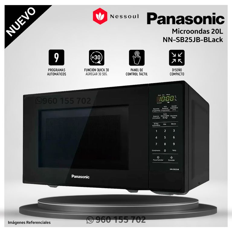 Horno Microondas NN-SB25JB 20 Litros - Negro