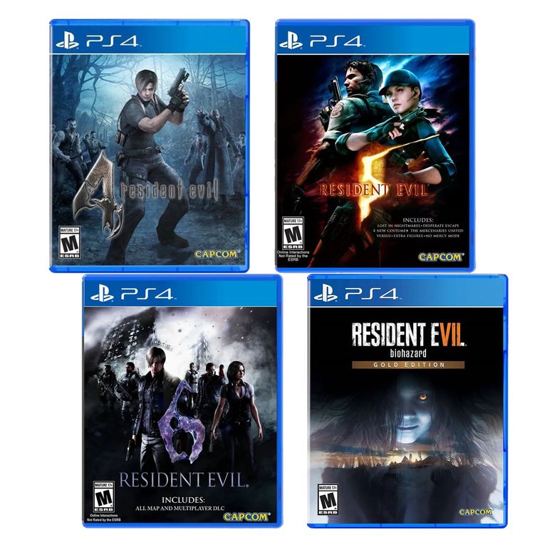 Resident Evil 4 5 6 y 7 Pack Playstation 4