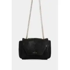 VELEZ - Vélez Manos Libres Mini Lili De Cuero Mujer Con Cadena Negro