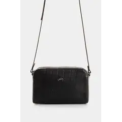 VELEZ - Vélez Manos Libres De Cuero Grabado Para Mujer Verona Negro