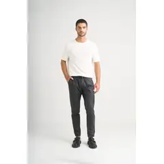VELEZ - Vélez Pantalón Draco 2.0 Cuero Gamuza Hombre Holgado Negro