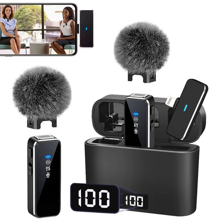 Micrófonos Inteligentes K70 Pro Lightning - peluches y base de carga