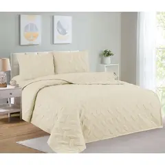 CASATEX - Cubrecama + Juego de sabanas 2 plazas 100% Algodón 5 Piezas