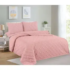 CASATEX - Cubrecama + Juego de sabanas 2 plazas 100% Algodón 5 Piezas