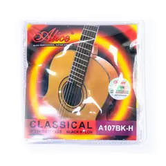 ALICE - A107BK-H CUERDAS DE NYLON PARA GUITARRA COLOR NEGRO