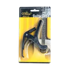 ALICE - A007 CAPOTRASTE PARA GUITARRA NEGRO