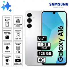 SAMSUNG - Celular Galaxy A16 128gb 4GB - GRIS