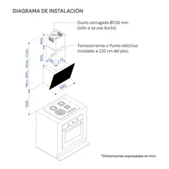 SOLE - Campana Extractora Nimbus Vertical 60cm 3120TURE99CO