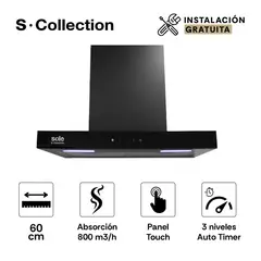 SOLE - Campana Extractora Decorativa Glasslux 60Cm 3120TURE92CO