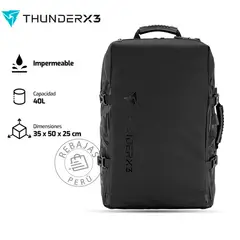 THUNDERX3 - Mochila B17 Gamer 173 USB TSA 40L Waterproof AIR