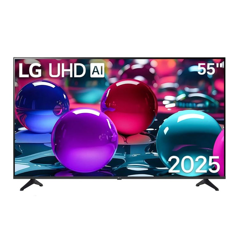 Televisor 55 Pulg UltraHD 4K AI ThinQ 55UA7300PSB Modelo 2025- Negro