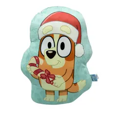 BLUEY - Cojin Almohada navideño decorativo Bingo 40x38cm