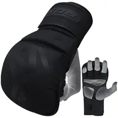 RDX - Guantes de Combate para MMA y Grappling Noir T15 - L